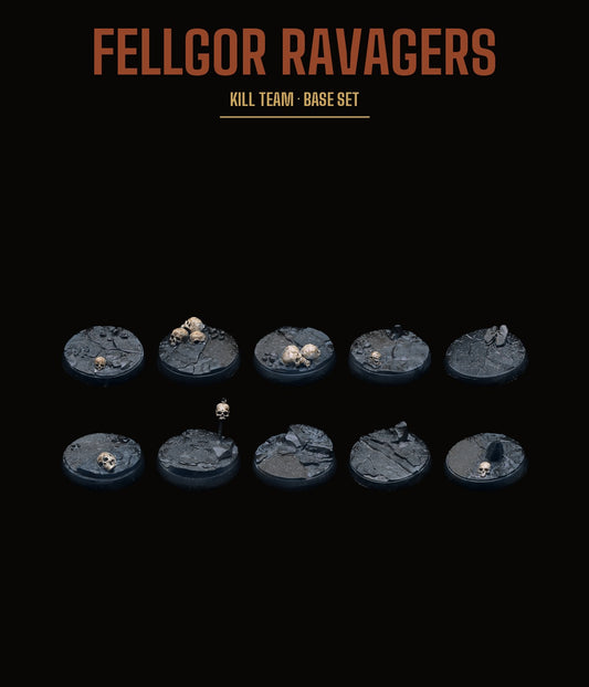 Fellgor Ravagers Kill Team Base Set — Rocky Terrain