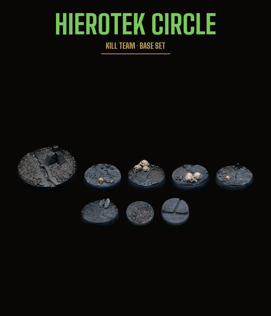 Hierotek Circle Kill Team Base Set — Rocky Terrain