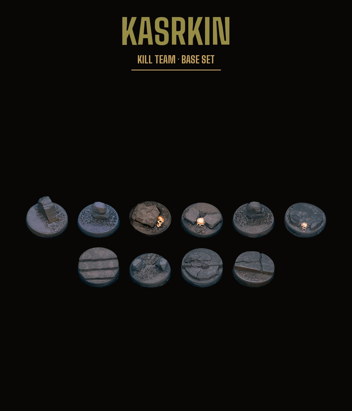 Kasrkin Kill Team Base Set — Rocky Terrain