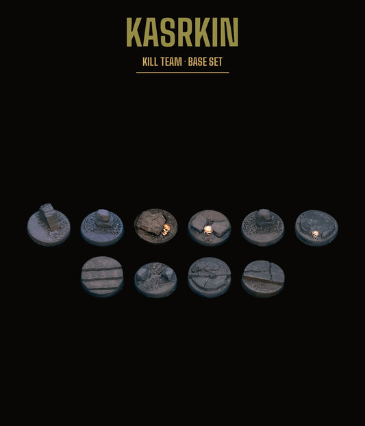 Kasrkin Kill Team Base Set — Rocky Terrain