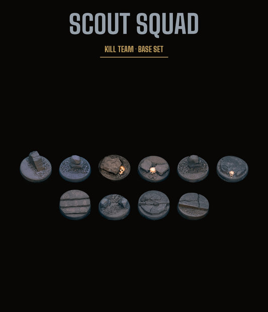 Scout Squad Kill Team Base Set — Rocky Terrain