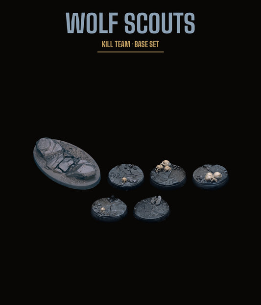 Wolf Scouts Kill Team Base Set — Rocky Terrain