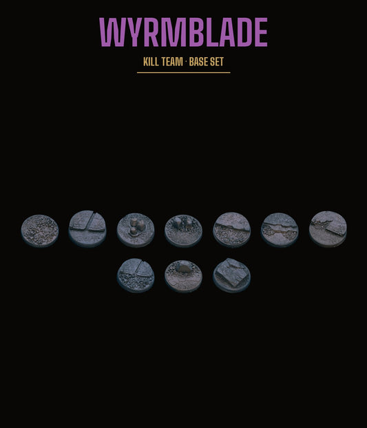 Wyrmblade Kill Team Base Set — Rocky Terrain