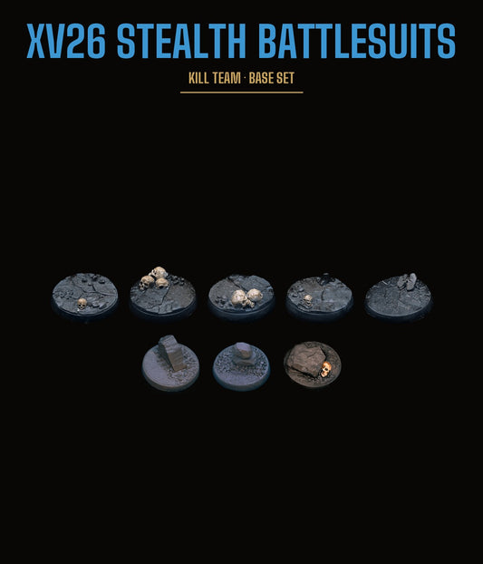 XV26 Stealth Battlesuits Kill Team Base Set — Rocky Terrain