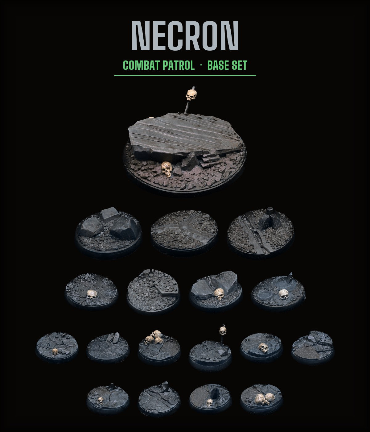 necron Rocky Terrain base set