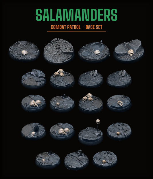 salamanders Rocky Terrain base set