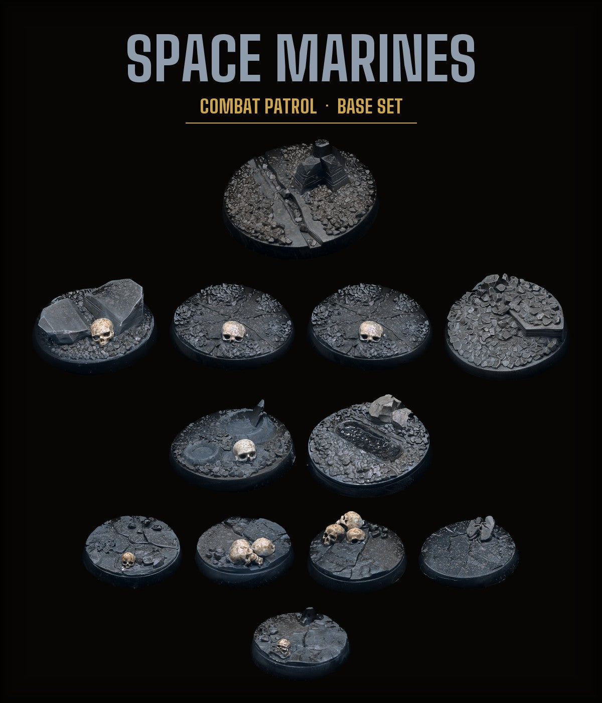 space_marines Rocky Terrain base set