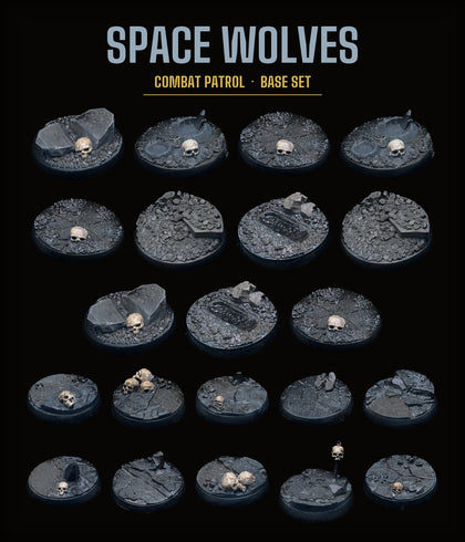 Space Wolves Combat Patrol Base Set — Rocky Terrain