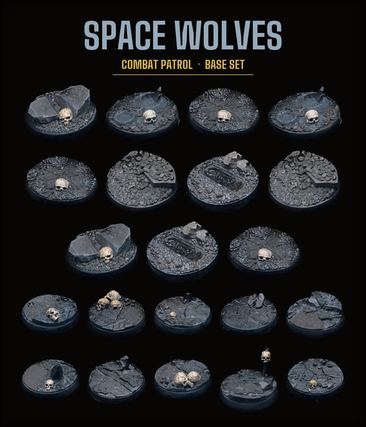 space_wolves Rocky Terrain base set