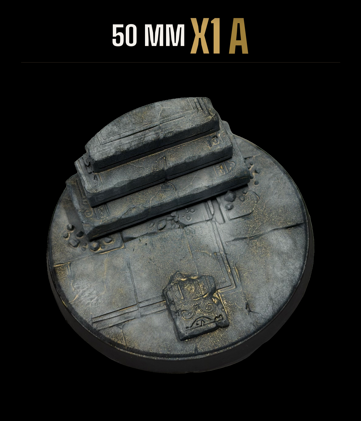 1x 50mm Temple scenic resin base — single option A